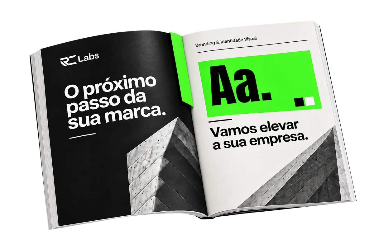 Livro de identidade visual: O próximo passo da sua marca. Vamos elevar a sua empresa.